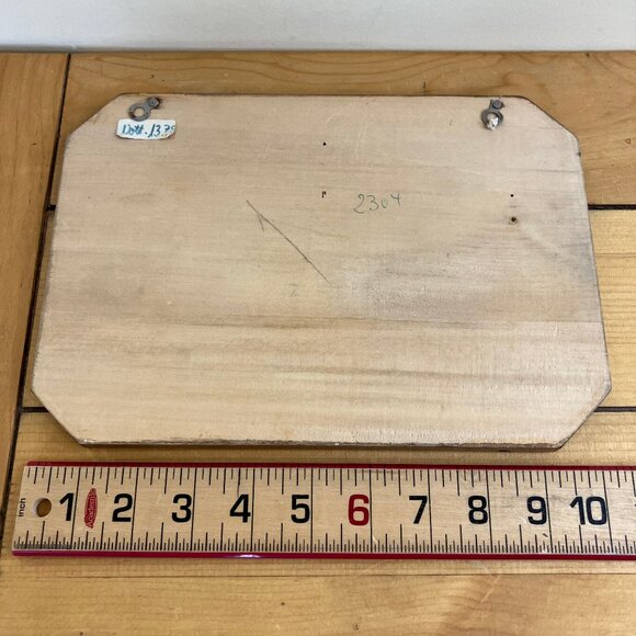 Black Forest Mountain Cabin Carved Wood Wall Hanging Vintage German Cottage - Picture 3 of 3